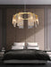 Light Luxury Irregular Glass Slice Chandelier Suit in Brass Finish for Living Room/ Ding Room/ Bedroom, glass, round, rectangle, gold