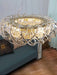 2023 New Art Light Luxury Crossed Shell Transparent Crystal Chandelier Suit for Dining/Living Room, round, shining, luxury,bedroom
