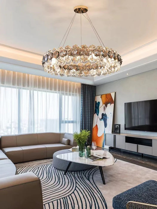 Light Luxury Flower Petal Chandelier Suit for Living/Dining Room/ Bedroom , round ,art design,home decor, shining, delicate