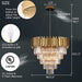 Light Luxury Large Round/Oval Crystal Chandelier for Living Room/Dining Area/Staircase, gold ,black, nickel,tiered,size