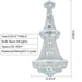 39.4inch 2layers oversized silver crystal chandelier for foyer staircase hotel hallway entrance enterway