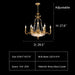 D29.5"*H27.6" chandelier,chandeliers,candle,brass,gold,crystal,glass,branch,elegant,entryway,dining table,big table,round table,foyer,hallway