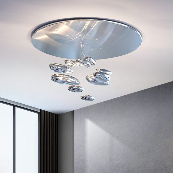 Moderna lampada da soffitto a goccia di pioggia in acrilico elettrolitico per soggiorno/sala da pranzo/camera da letto/bar