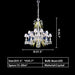 2023 New Candle Branch Crystal Chandelier Traditional Colorful Artistic Designer Light Fixture for Living Room/Dining Room , luxury, light fixture, shining ,amazing, Deer head,dimension