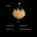 Round D31.5" chandelier,chandeliers,dining room,modern chandeliers,dining room chandeliers,branch,glass chandelier