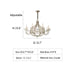 D32.7"*H23.6" chandelier,chandeliers,candle,silver,iron,crystal,raindrop,living room,dining room