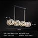 L34.6"*W6.3"*H6.7" chandelier,chandeliers,gold,luxury,round,ring,circle,long table,kitchen island,dining bar,dining table,big table,foyer,hallway,entrys.entryway,tiers,2 layers,multi-tier,pieces,art,acrylic,metal