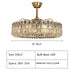 D36.2" chandelier,chandeliers,fan,fann light,invisible,gold,iron,glass,3 blades,blads,ceiling,living room,dining room,bedroom,bar