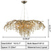 D39.4"*H15.7" chandelier,chandeliers,branch,pendant,iron,crystal,living room,kitchen island,big table,long table