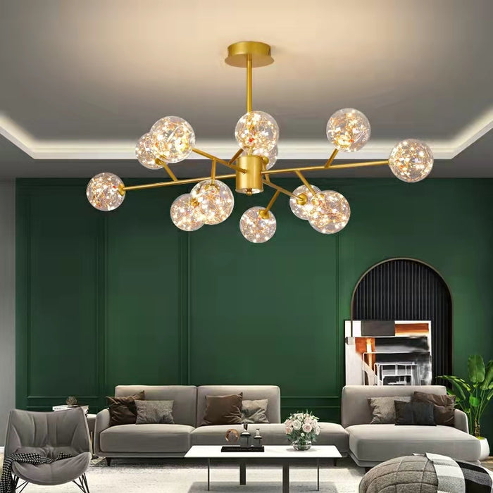 Modern Starlight Chandelier for Living Room Magic Beans Ceiling Light Molecular Dining Room Lamp
