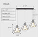 L19.7" chandelier,chandeliers,iron,diamond,industrial,cage,dining light,foyer,hallway,entryway,stairs,living room