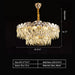 Modern Fish Scale Tiered Crystal Pendant Chandelier Suit for Living Room & Bedroom, tiered, shining, art designer, noble, luxury, dimension