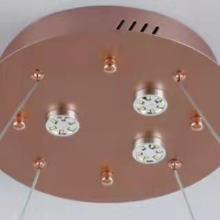 Lámpara colgante de hoja acrílica para luces de techo del mismo estilo de diseñador de dormitorio 