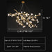 L41.3"*W19.7"*H19.7" chandelier,chandeliers,branch,flower,white,oversize,large,big,huge,extra large,long table,big table,kitchen island,dining table,brass,ceramics