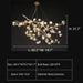 L49.2"*W19.7"*H21.7" chandelier,chandeliers,branch,flower,white,oversize,large,big,huge,extra large,long table,big table,kitchen island,dining table,brass,ceramics