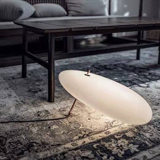 Lampada ovale creativa a luce notturna a led minimalista per soggiorno 