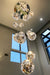 Extra Large 2m - 5m Customization Modern Starlight Globe Chandelier for Hotel Foyer Hall Crystal Clear Glass Ball Light Fabulous Moonlight Decoration Living Room High ceiling light