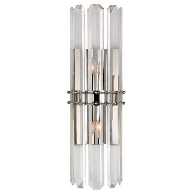Lámpara de pared de cristal transparente de latón moderna y creativa para mesita de noche/baño/comedor/pasillo