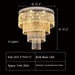 D31.5"*H31.5" chandelier.chandeliers,ceiling,flush mount,crystal rod,crystal,multi-tier,tiers,layers,round,big,huge,large,oversize,luxury,gold,chrome