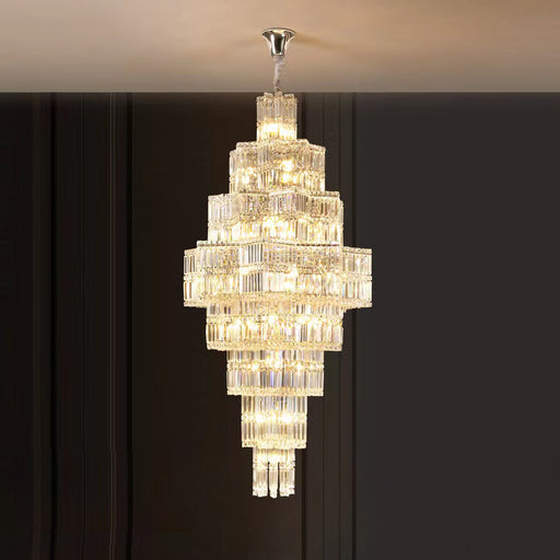 Large Multi-Tier Chandelier For Entryway