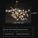 L59.1"*W19.7"*H26.0" chandelier,chandeliers,branch,flower,white,oversize,large,big,huge,extra large,long table,big table,kitchen island,dining table,brass,ceramics