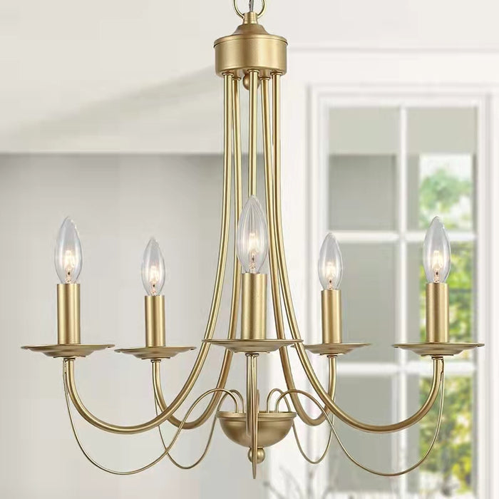 Audane 9-Light Candle Style Tiered Chandelier Classical Handing Lights For Living Room Or Bedroom