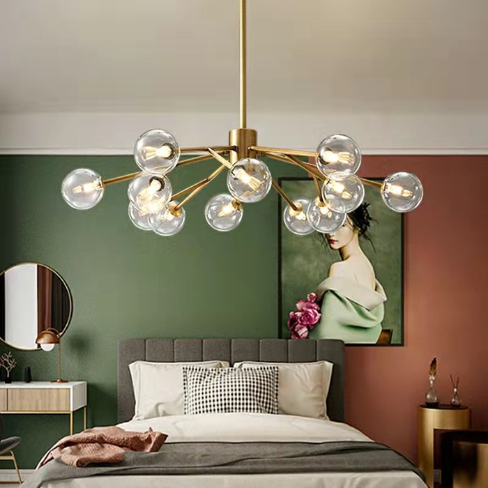 Lámpara de araña molecular 2021, accesorio de iluminación para sala de estar 