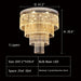 D47.2"*H39.4" chandelier.chandeliers,ceiling,flush mount,crystal rod,crystal,multi-tier,tiers,layers,round,big,huge,large,oversize,luxury,gold,chrome