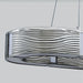 2023 New Nordic Light Luxury Chrome/Gold 0-shaped Chandelier for Living/Dining Room,art design, detail