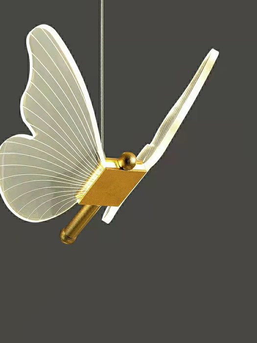 Extra Large Customization Nordic Butterfly Chandelier Luxury Foyer Staircase Ceiling Light For Powder room Hotel Nursery Living room kids room