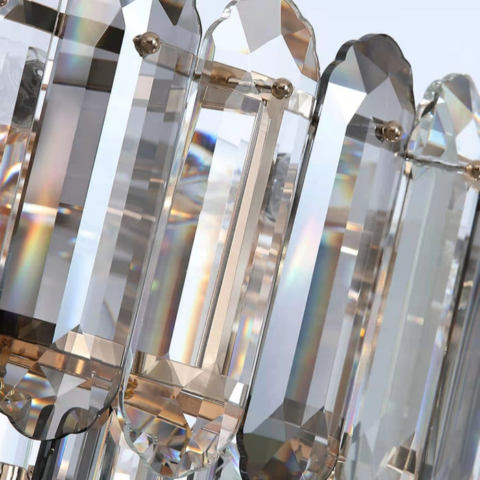 Lampadario di cristallo di alta qualità per soggiorno Plafoniera duplex di lusso per corridoio
