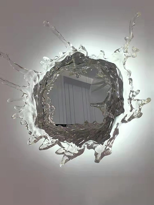 Diseñador Original Art Ice Mirror Lámpara de pared Princesa Magic Mirror Light para baño / vestidor Mujeres Dormitorio Iluminación Espejo de baño