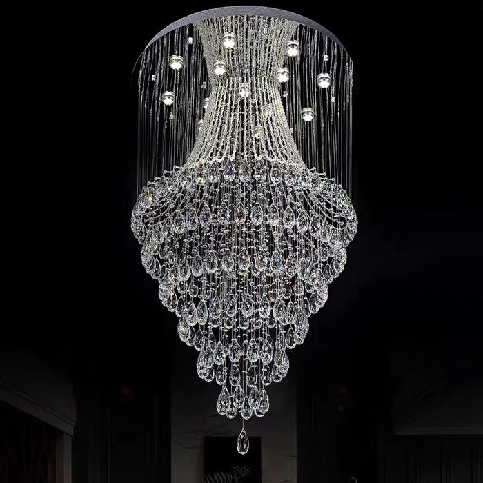 2022 New Arrival Ceiling Fixture Light Crystal Chandelier For Foyer/ Entryway/ Staircase