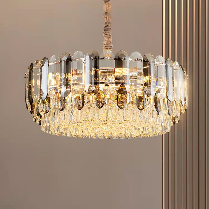Lampadari signorili per soggiorno Plafoniera in cristallo K9 di lusso per corridoio / sala da pranzo
