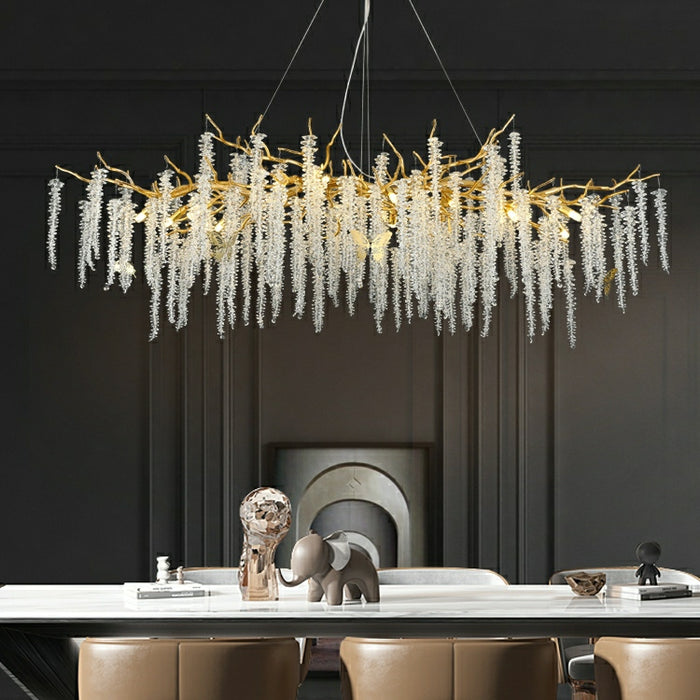 Large Branch Tree Crystal Chandelier 