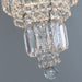 Chrome Extra Large Crystal Chandelier for Foyer Staircase Living Room Entrance Ceiling Light Fixture In Silver