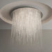Crystal Tassel Flush Mounted Chandelier Round Ceiling Light Fixture For Living Room Bedroom Dining Room Wedding  