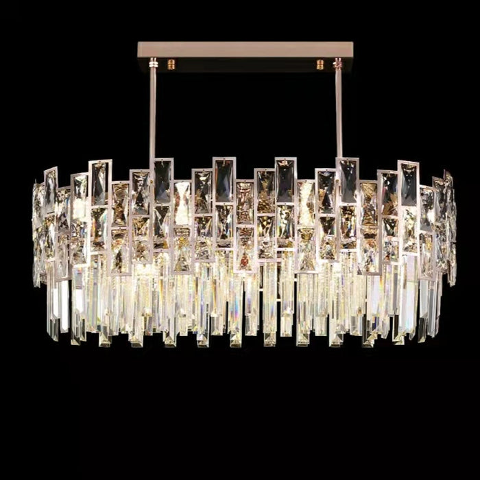 Lampadario di cristallo dal design esclusivo per soggiorno moderno Lampada da soffitto di lusso per sala da pranzo