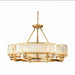 Decorative 10-Light Crystal Ceiling Chandelier D41.3"