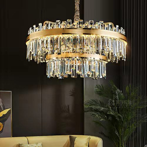Nueva colección de candelabros de cristal para sala de estar, pasillo, lámpara de techo moderna para comedor/dormitorio