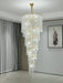 Elegant Foyer Hall Chandelier Long Crystal Ceiling Light Fixture For Living Room Entryway Staircase