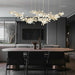 Extra Large Ceramics Twig Chandelier Iron Tree Branch Pendant Light For Big Living/ Dining Room