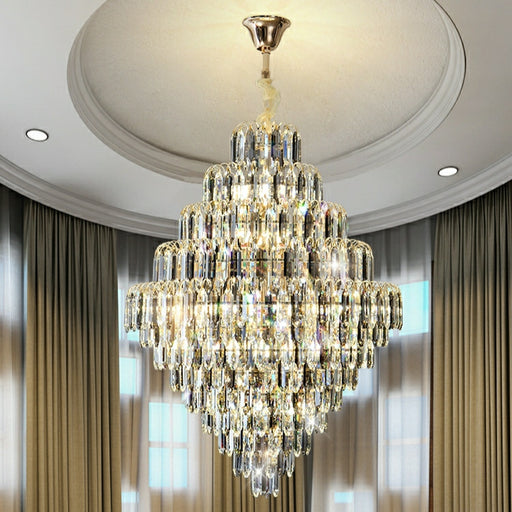 Oversized Customization Foyer Decorative Crystal Chandelier Lighting Fixture Living Room For Entryway Staircase