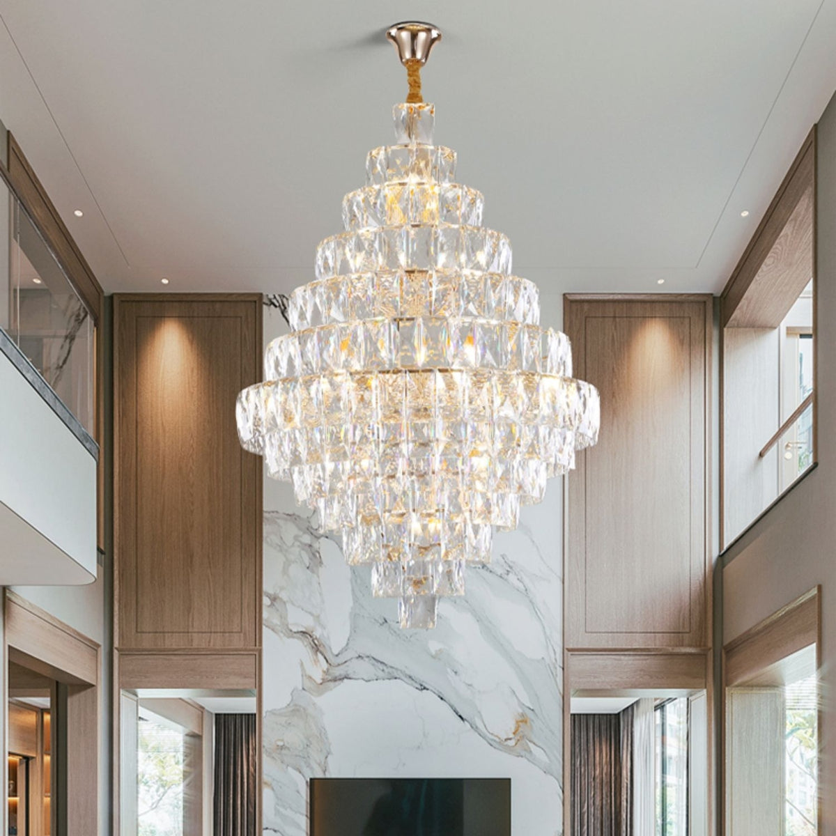Extra Large Pure Fabulous Elegant Crystal Ceiling Chandelier Light ...
