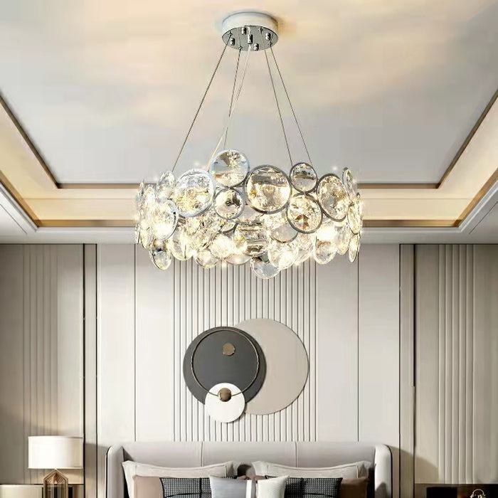Designer Crystal Chandelier for Living Room Bedroom Ceiling Light Fixture