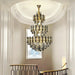 Foyer 3 Layers Extra Large Crystal Chandelier For Living Room Staircase Ceiling Lighting Fixture