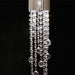 Foyer Staircase Chrome Ceiling Light Fixture Silver Crystal Pendant Chandelier For Hallway Entrance