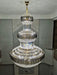 D 59" * H 86 " Real Pic of Extra Large Three Layers Crystal Chandelier For Hotel Staircase foyer living room wedding hallway entrance