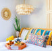 Boho Style Aesthetic Scandinavian Handcraft Linen Cotton Tassel Romantic Artistic Chandelier for Living Room Bedroom Recommended by Designer