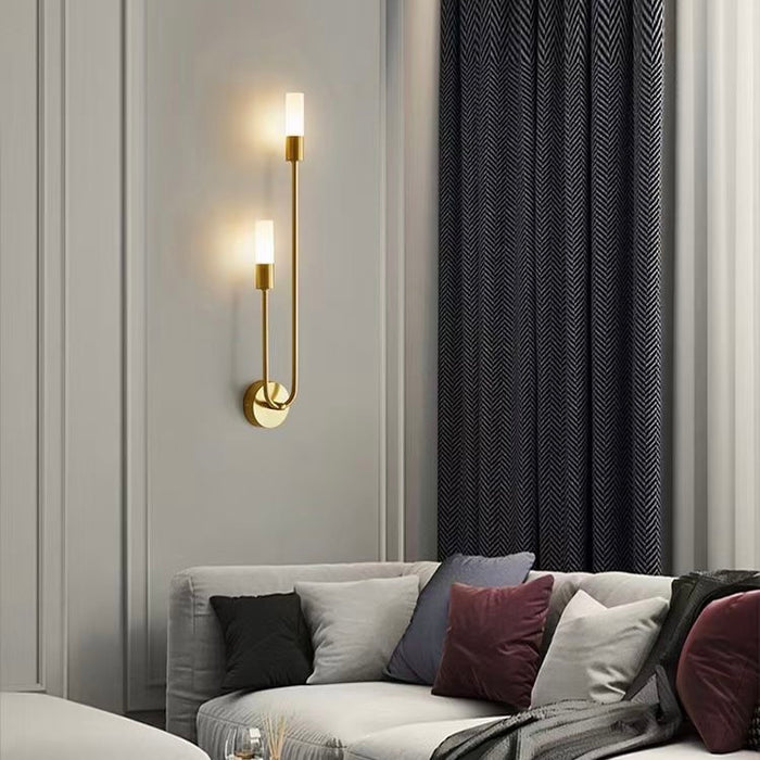 Aplique LED de diseño minimalista, luces de pared para sala de estar y pasillo 